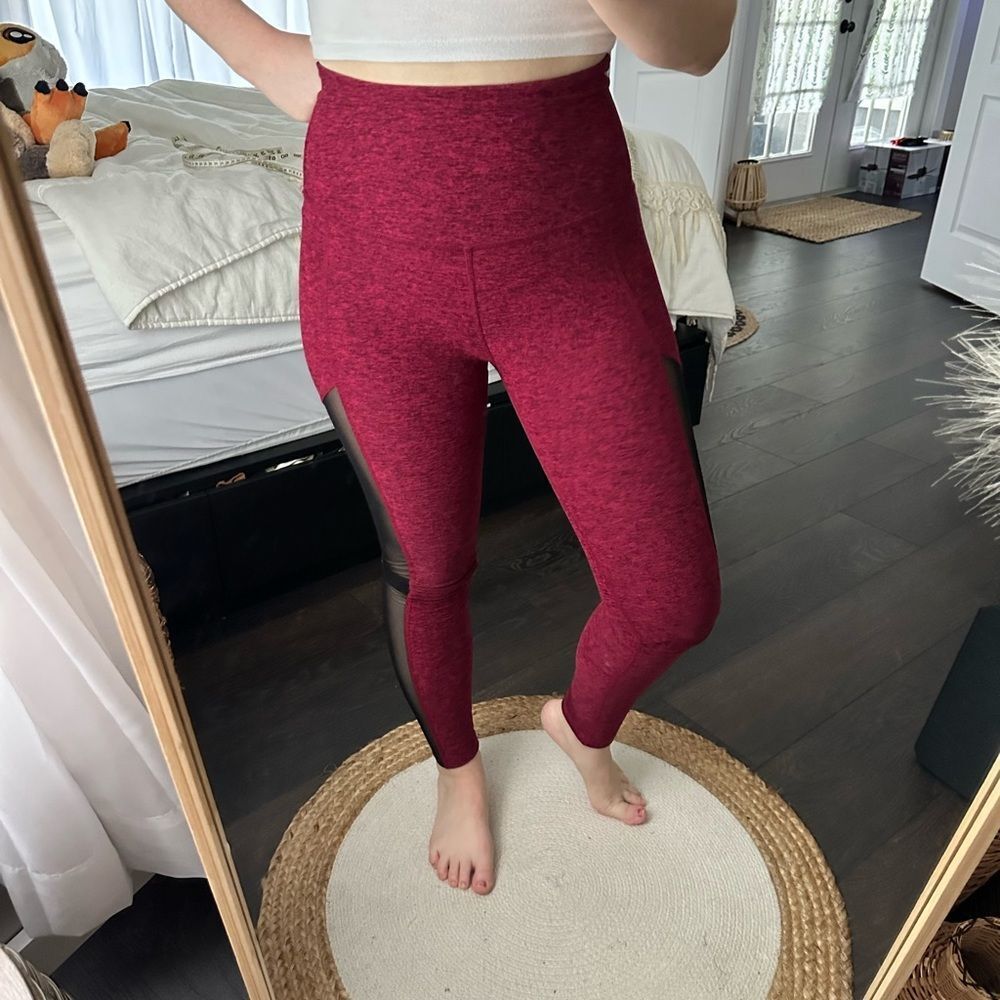 Beyond Yoga Women’s Small Marled Mesh Space Dye Leggings
